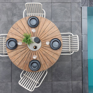 Nohr Ronde Tuintafel 'Dezman' Acaciahout, 140cm