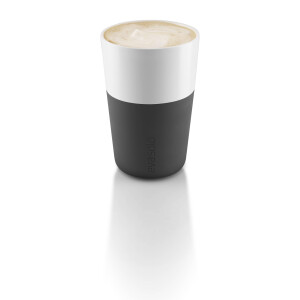 Eva Solo Latte Macchiato Beker Zwart 360 ml - 2 Stuks