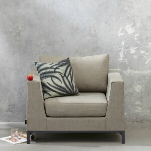 Exotan Exotan Loungetoel Tuin Sicilië - Aluminium - Taupe - 100x88x60