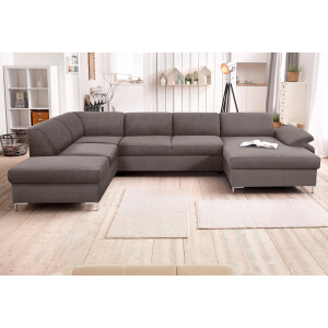 DOMO collection Zithoek Santana U-vorm optioneel met bedfunctie, u-vorm
