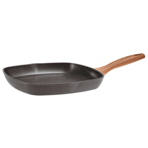 Sambonet Grillpan Rock 'n' Rose - Zwart - 28 x 28 cm - standaard anti-aanbaklaag