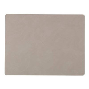 LIND DNA Placemat Nupo - Leer - Light Grey - 45 x 35 cm