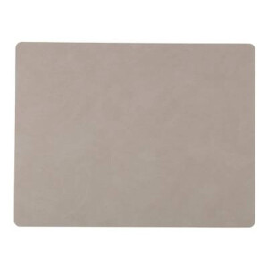 LIND DNA Placemat Nupo - Leer - Light Grey - 45 x 35 cm