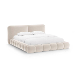 Bedframe Solange velvet 140 x 200 met opbergruimte | Micadoni Home