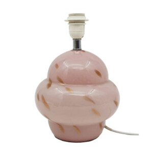 Lampvoet bobbel - roze/goud - ø21x30 cm