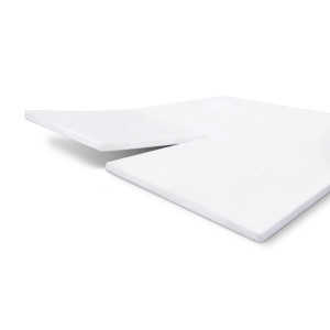 Walra katoenen molton split topmatras (tot 10 cm matras) wit