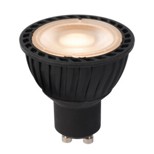 Lucide Lucide MR16 - Led lamp - Ø 5 cm - LED Dimb. - GU10 - 1x5W 2200K/2700K - 3 StepDim - Zwart