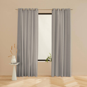 NOUS Living lichtdoorlatend gordijn Diana 92 warm silver