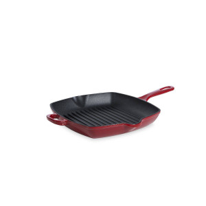 BK Grillpan Bourgogne - Chili Red - 26 x 26 cm - geëmailleerde anti-aanbaklaag