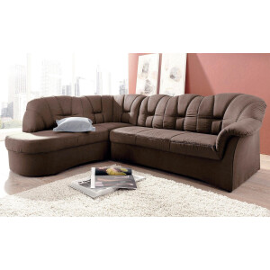DOMO collection Hoekbank Papenburg, tijdloze rugsteppingen, elegante armleuning, L-vorm