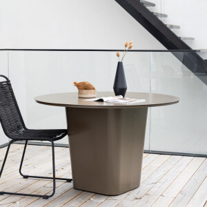 Nohr Ronde Tuintafel 'Jyoti' 120cm, kleur Bruin