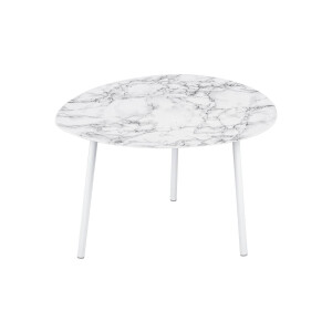 Bijzettafel Ovoid marmer look | LEITMOTIV
