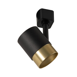 Lucide TRACK FLORIS Railspot - 1-fase Railsysteem / Railverlichting - 1xGU10 - Zwart (Uitbreiding)