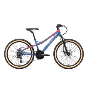 BikeStar MTB kinderfiets 24 inch blauw