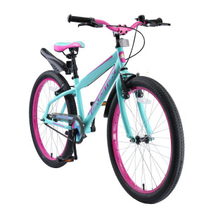 BikeStar Urban Jungle kinderfiets 24 inch turquoise