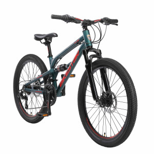 BikeStar MTB Fully kinderfiets 24 inch blauw