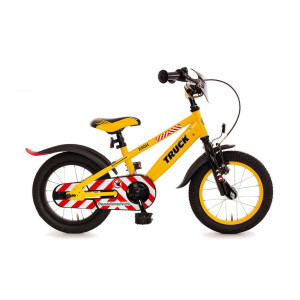 Bachtenkirch Truck kinderfiets 14 inch geel