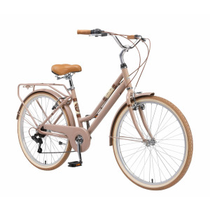 BikeStar retro damesfiets, 26 inch, 7 sp derailleur, bruin