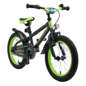 BikeStar Urban Jungle kinderfiets 16 inch zwart /groen