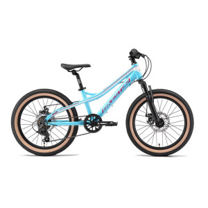 BikeStar MTB kinderfiets 20 inch wit /turquiose, 7 speed