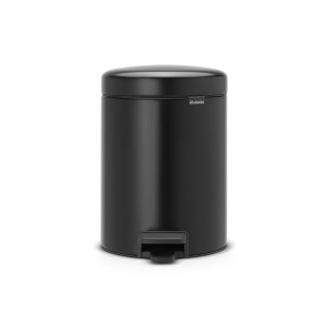 Brabantia NewIcon Prullenbak - 5 l - Matt Black (5 liter)