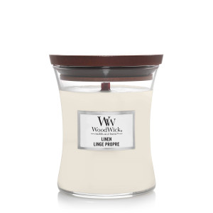 WoodWick geurkaars Linen Medium