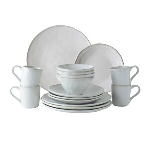 Dutch Rose serviesset (16-delig) Wit