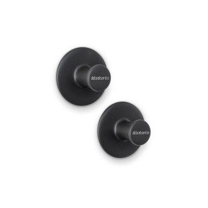 Brabantia ReNew handdoekhaakjes - 2 stuks - Dark Grey