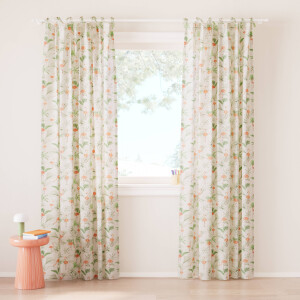 NOUS Kids inbetween gordijn kant en klaar gordijn Fun Flamingo (set van 2) (140 x 250 cm)*