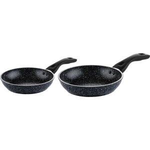 Westinghouse Koekenpannenset Black Marble - ø 20 en 24 cm - Inductie en alle andere warmtebronnen