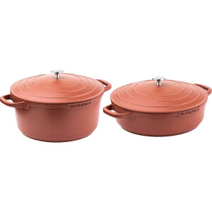 Westinghouse Pannenset Performance (Braadpan + Hapjespan) ø 28 cm - Rood - Inductie en alle andere warmtebronnen