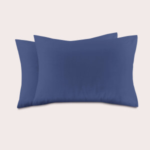 NOUS Living katoenen kussensloop donkerblauw (set van 2) (60x70 cm)