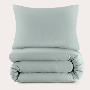 NOUS Kids katoenen dekbedovertrek kinderbed lichtgroen (120x150 cm)