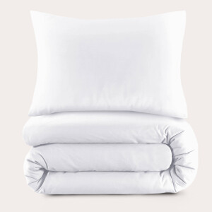 NOUS Kids katoenen dekbedovertrek kinderbed wit (120x150 cm)