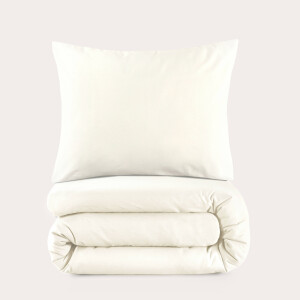 NOUS Kids katoenen dekbedovertrek kinderbed offwhite (120x150 cm)