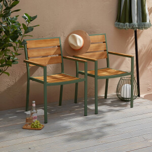 NOUS Garden teak tuinstoel La Loma (2 st)