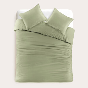 Studio LIVIT perkal katoenen dekbedovertrek 2 persoons groen (200x220 cm)