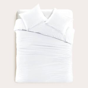 Studio LIVIT perkal katoenen dekbedovertrek lits-jumeaux wit (240x220 cm)