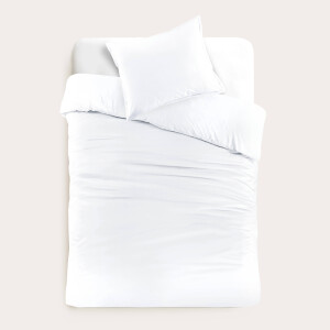 Studio LIVIT perkal katoenen dekbedovertrek 1 persoons wit (140x220 cm)