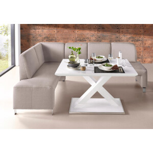 exxpo - sofa fashion Hoekbank Intenso, veel bekledingsstoffen Cord, leer, structuur 244/157 cm (B/D)
