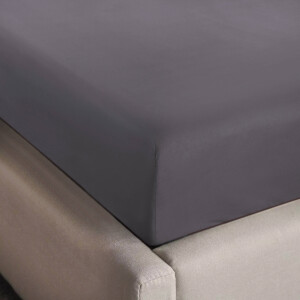 NOUS Living hoeslaken jersey 140x200/220 antraciet