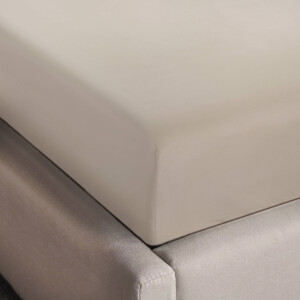 NOUS Living hoeslaken jersey 140x200/220 beige