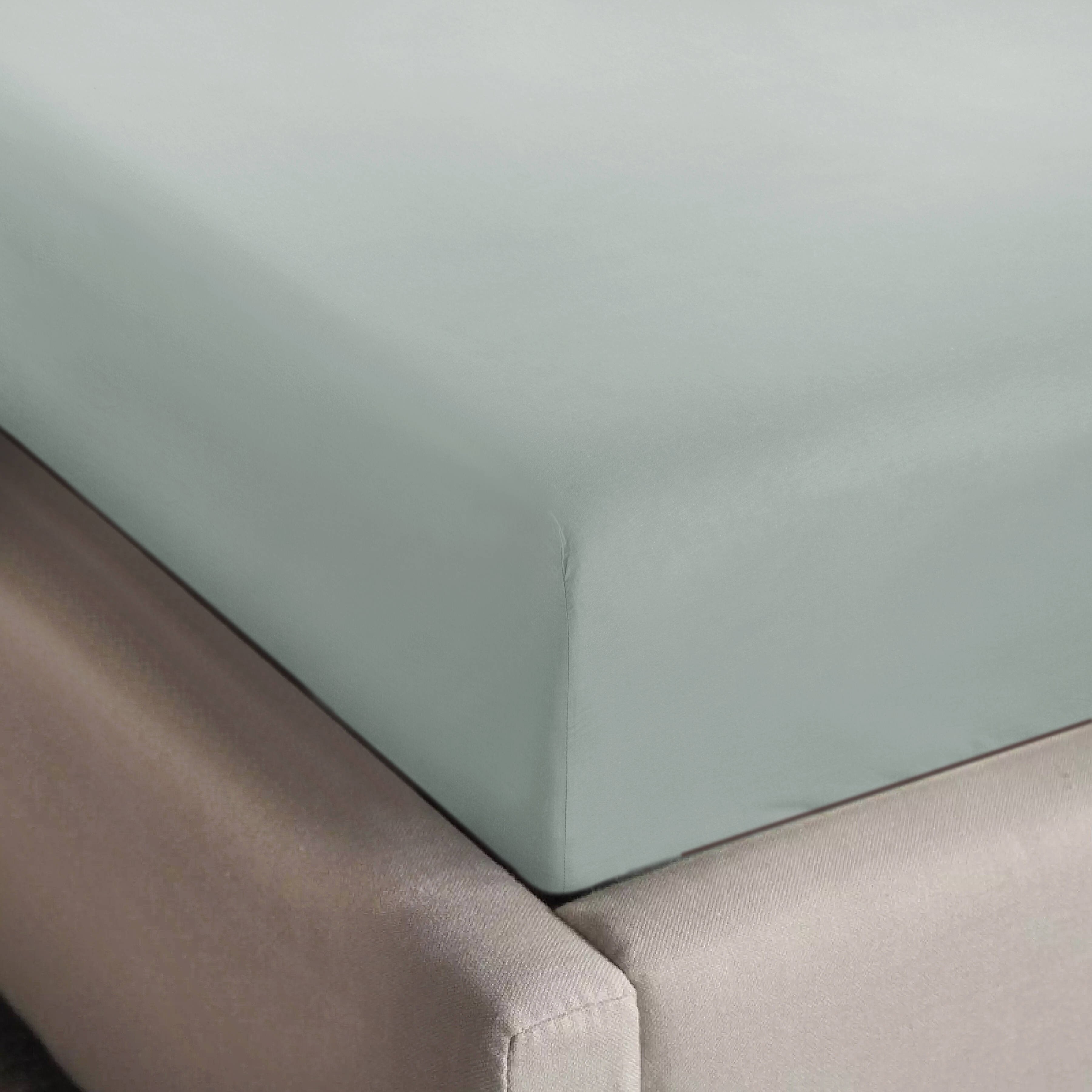 NOUS Living hoeslaken jersey 140x200/220 lichtgroen