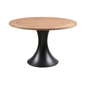 Exotan Exotan Eettafel Charley - Aluminium/Teak - Naturel - 76x122x122