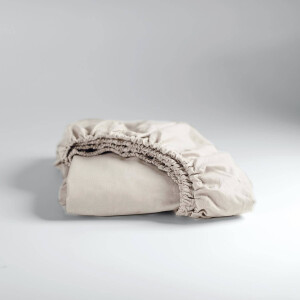 Cinderella katoenen hoeslaken weekend - zand