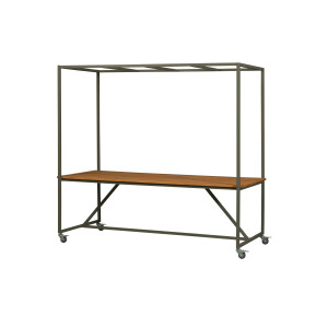 vtwonen tuintafel Blue Sky hout met decoframe