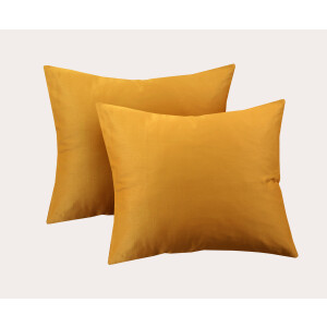 NOUS Living katoen satijnen kussensloop bruin (60x70 cm)