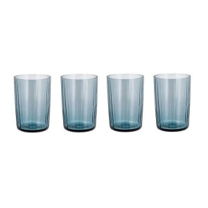 Bitz Waterglas Kusintha - Blauw - 280 ml - 4 stuks