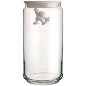 Alessi Voorraadpot Gianni A Little Man Holding On Tight - AMDR06 W - Wit - 1.4 liter - door Mattia Di Rosa