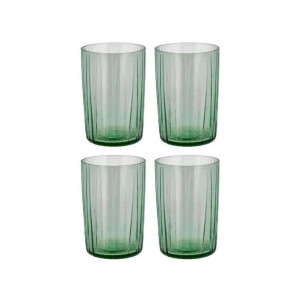 Bitz Waterglas Kusintha - Groen - 280 ml - 4 stuks